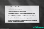 Social Media Sticker – 3 cm Höhe, personalisierbar (max.15 Zeichen)